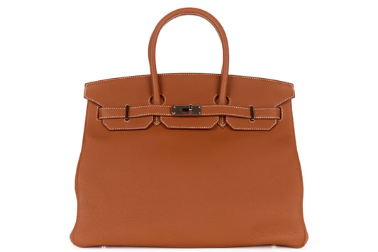 Hermès Birkin 35 Gold Togo Palladium Hardware - view 1