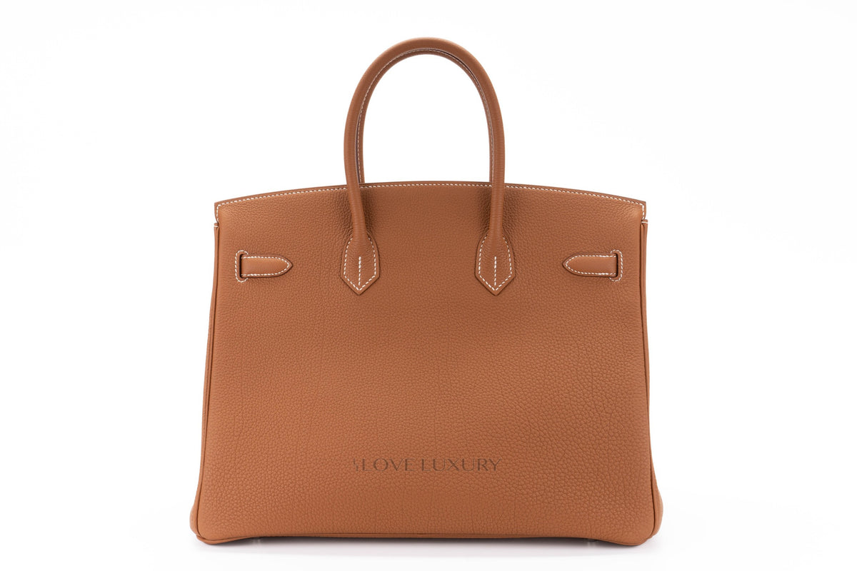 Hermès Birkin 35 Gold Togo Palladium Hardware - view 3