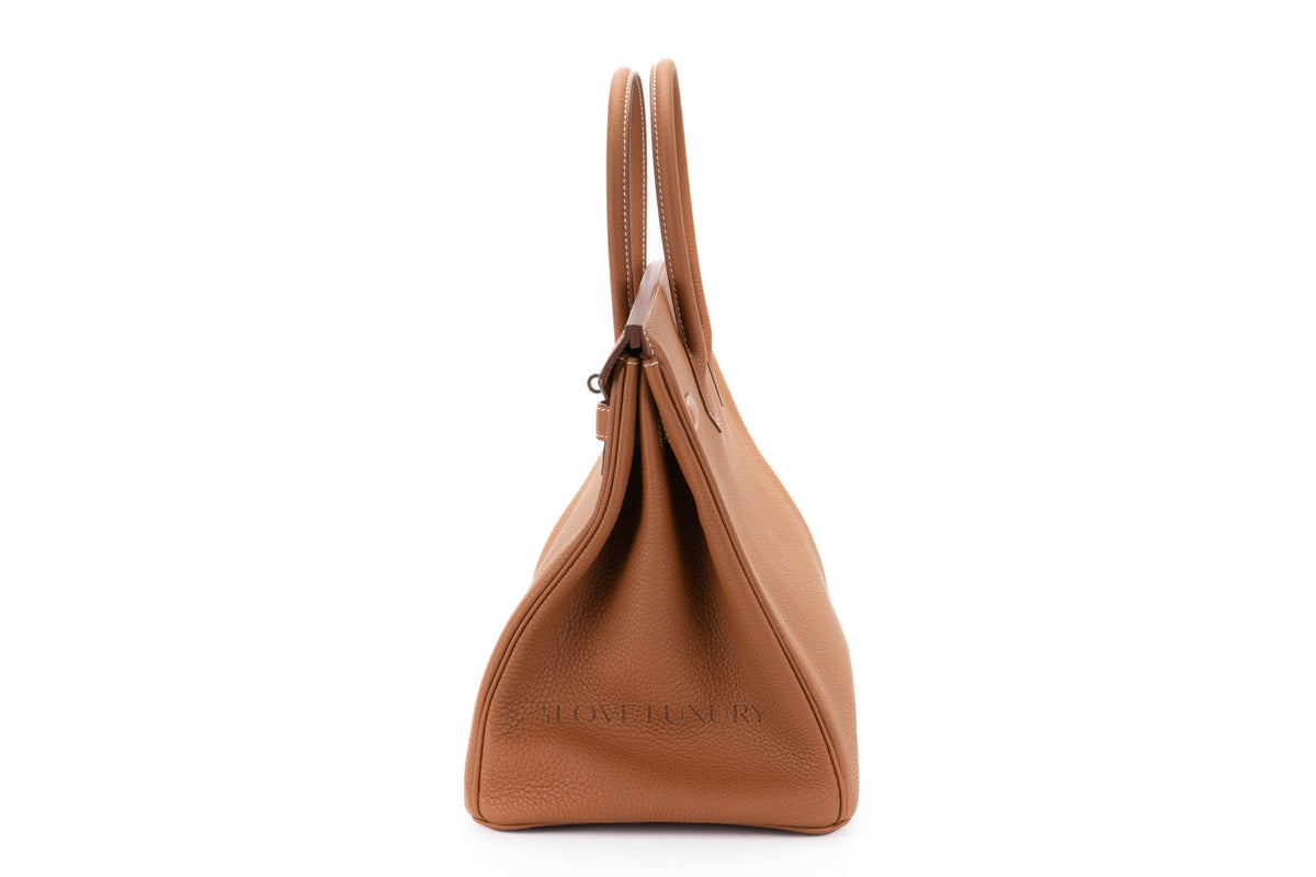 Hermès Birkin 35 Gold Togo Palladium Hardware - view 4