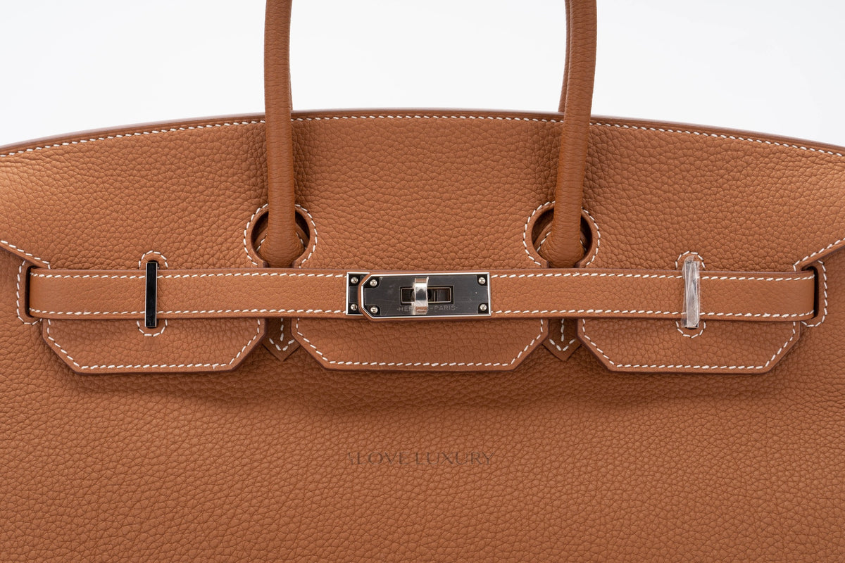 Hermès Birkin 35 Gold Togo Palladium Hardware - view 7