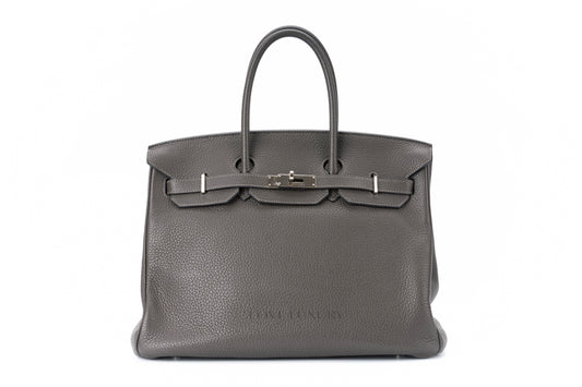 Hermès Birkin 35 Graphite Clemence Palladium Hardware - view 1