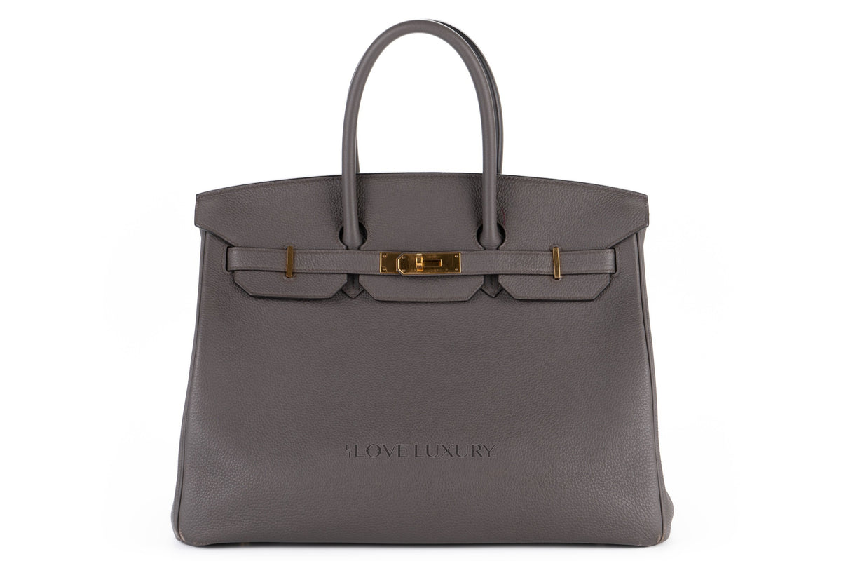 Hermès Birkin 35 Gris Etain Togo Gold Hardware - view 1