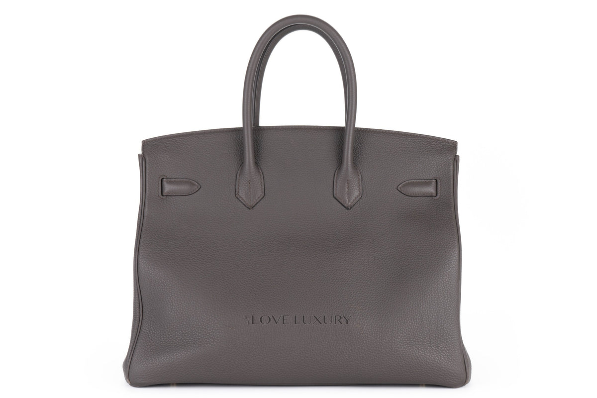 Hermès Birkin 35 Gris Etain Togo Gold Hardware - view 3