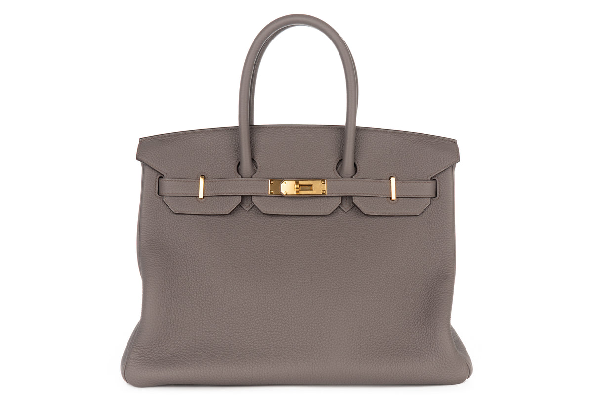Hermès Birkin 35 Gris Etain Togo Gold Hardware - view 1