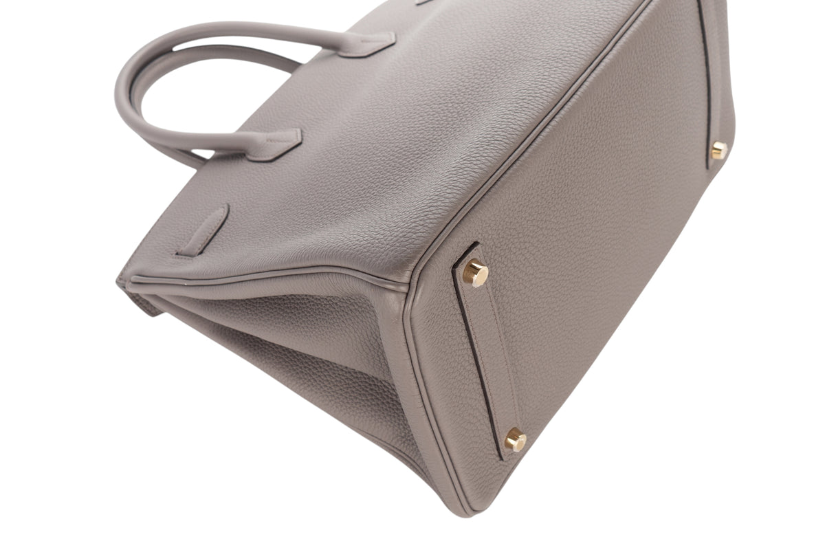 Hermès Birkin 35 Gris Etain Togo Gold Hardware - view 13