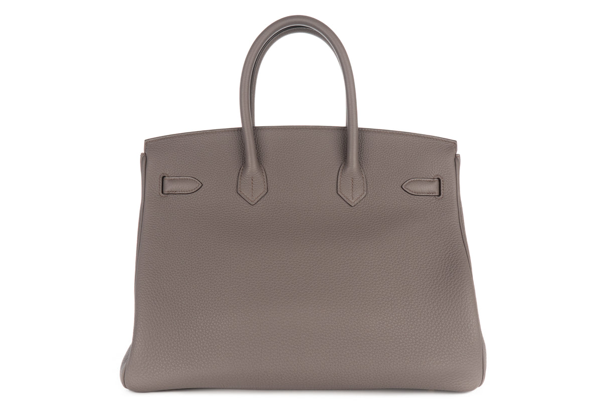 Hermès Birkin 35 Gris Etain Togo Gold Hardware - view 3