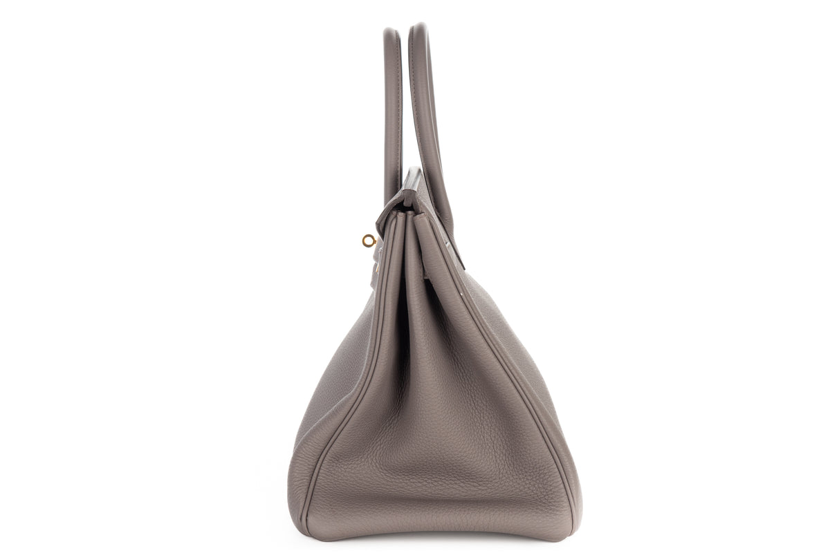 Hermès Birkin 35 Gris Etain Togo Gold Hardware - view 4