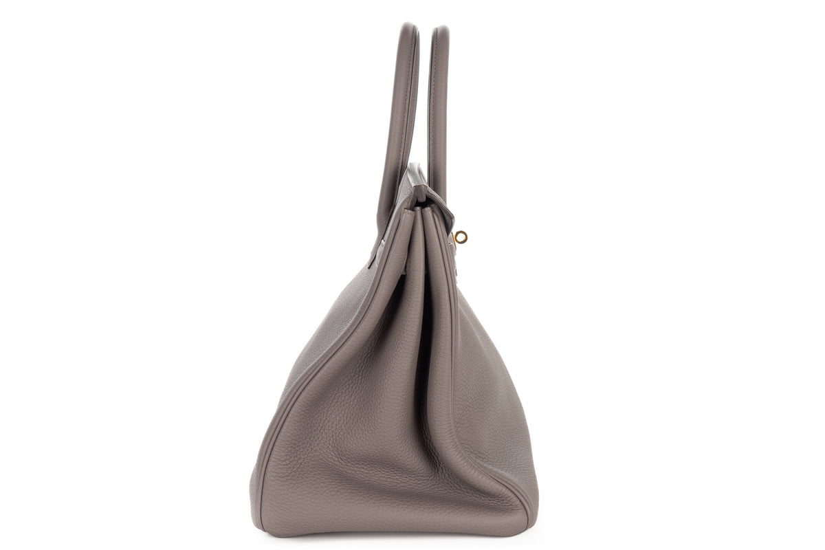 Hermès Birkin 35 Gris Etain Togo Gold Hardware - view 5