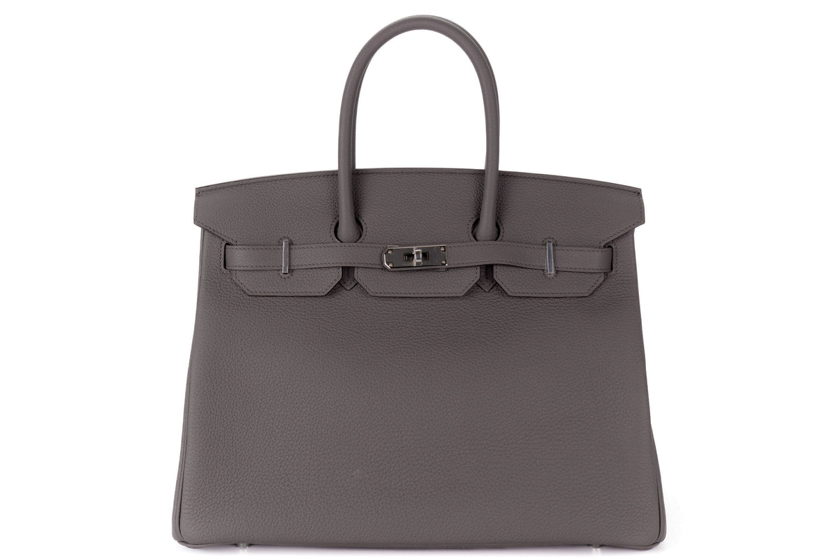 Hermès Birkin 35 Gris Etain Togo Palladium Hardware - view 1
