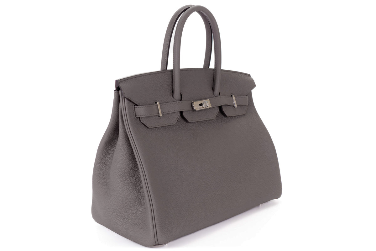 Hermès Birkin 35 Gris Etain Togo Palladium Hardware - view 2
