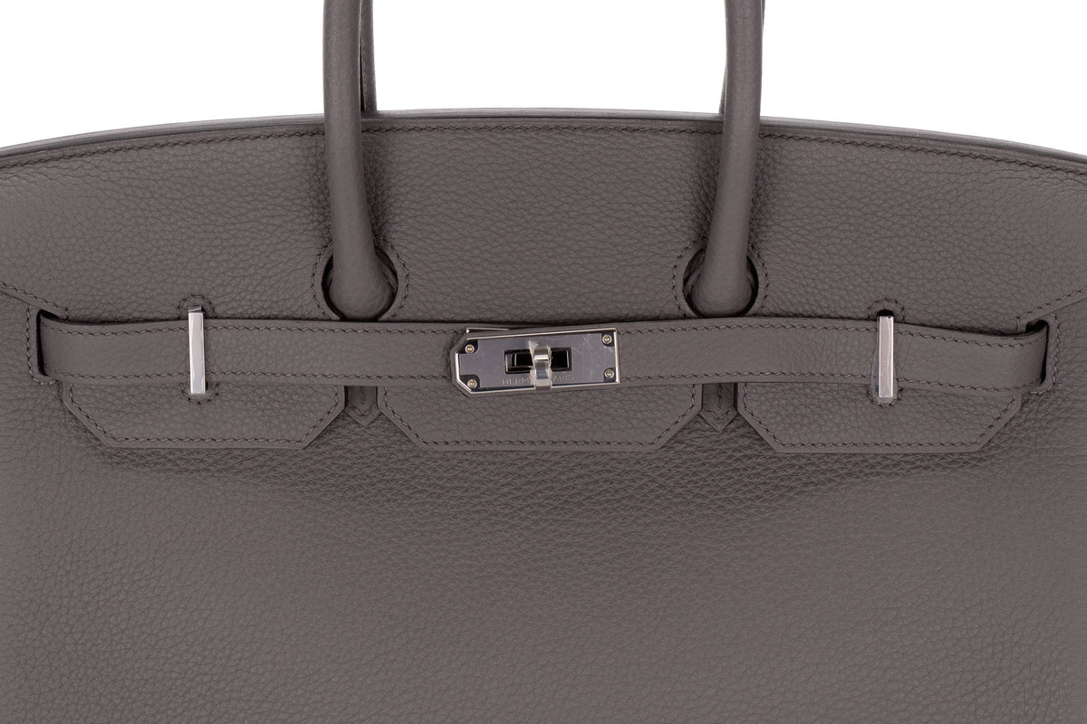 Hermès Birkin 35 Gris Etain Togo Palladium Hardware - view 7
