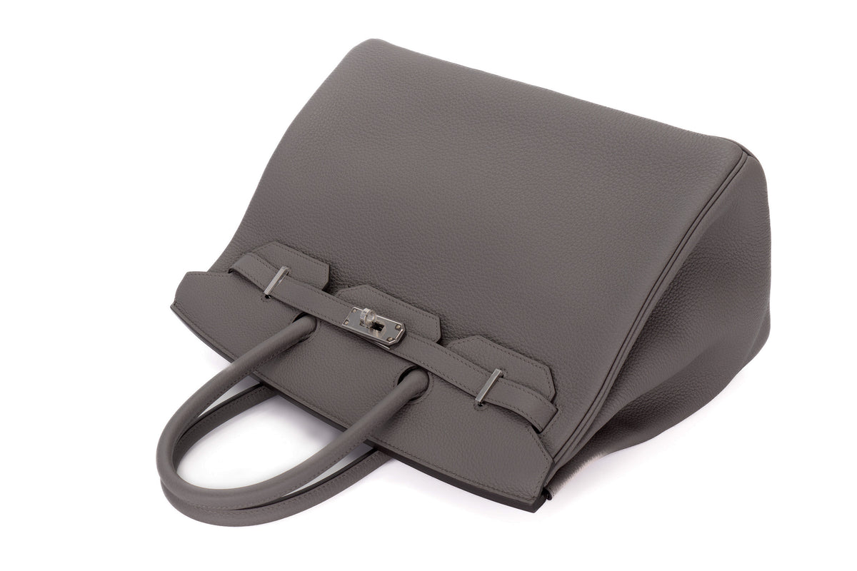 Hermès Birkin 35 Gris Etain Togo Palladium Hardware - view 8