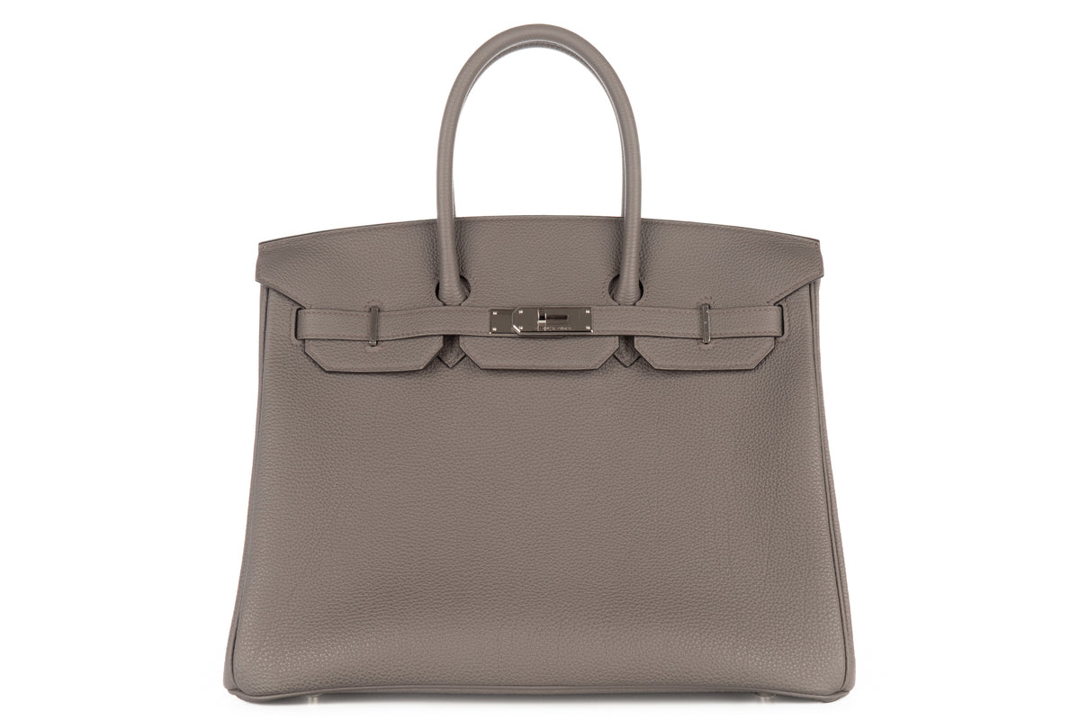 Hermès Birkin 35 Gris Etain Togo Palladium Hardware - view 1