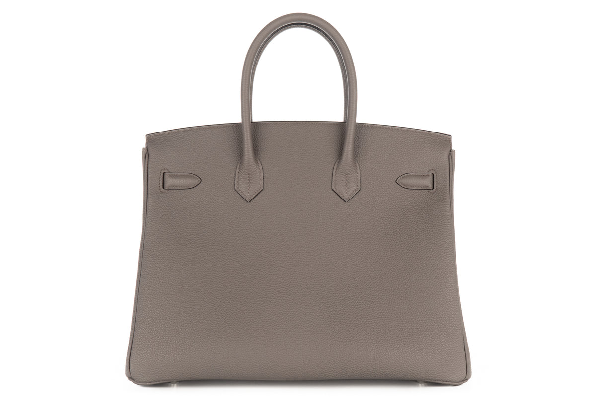 Hermès Birkin 35 Gris Etain Togo Palladium Hardware - view 3