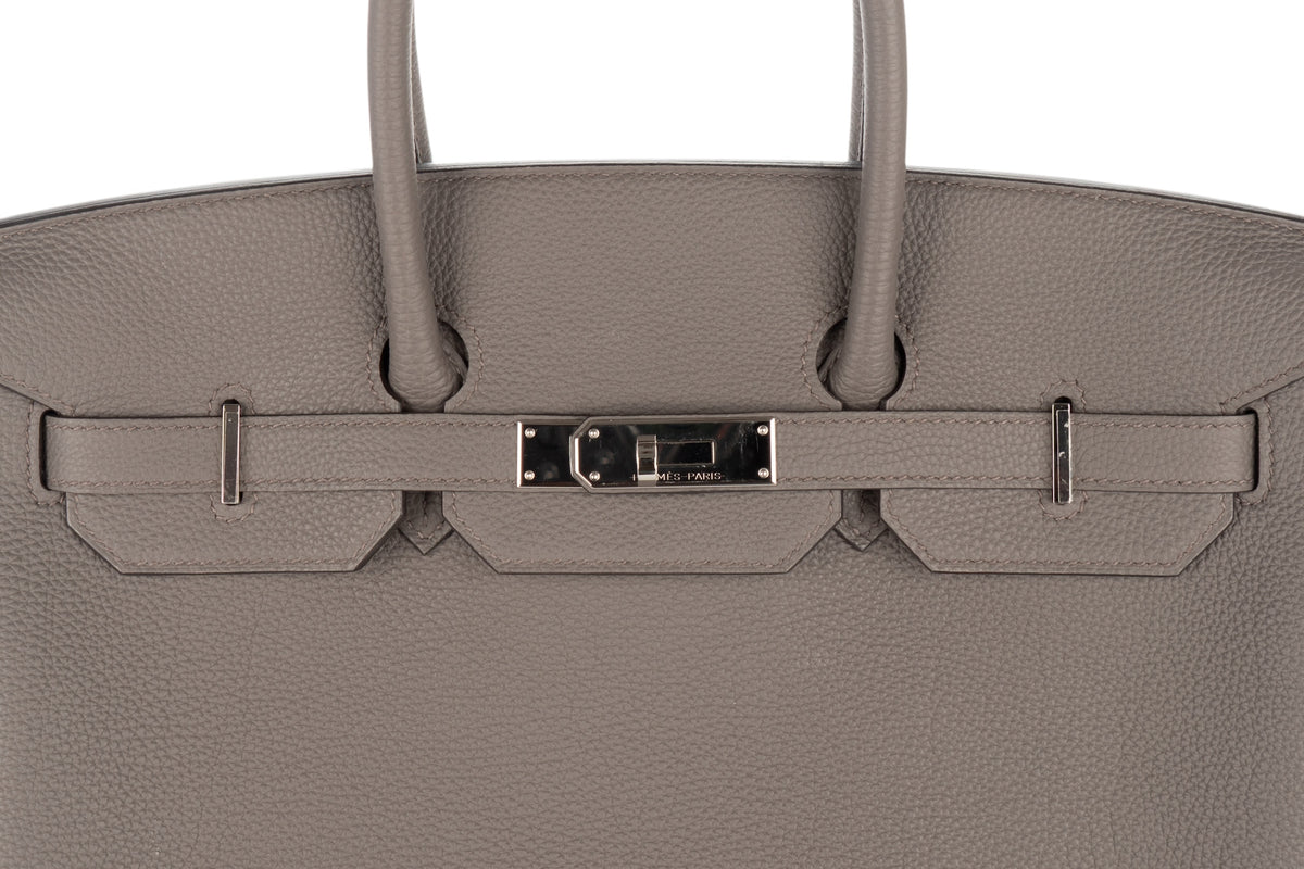 Hermès Birkin 35 Gris Etain Togo Palladium Hardware - view 7
