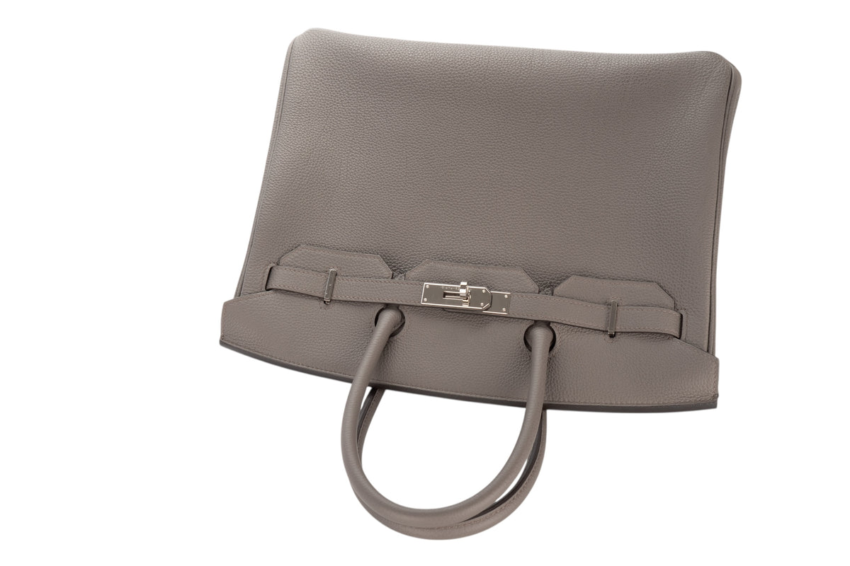 Hermès Birkin 35 Gris Etain Togo Palladium Hardware - view 8