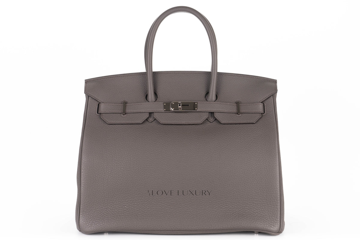 Hermès Birkin 35 Gris Etain Togo Palladium Hardware - view 1
