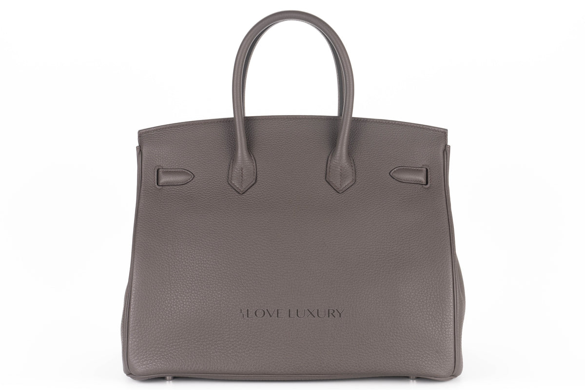 Hermès Birkin 35 Gris Etain Togo Palladium Hardware - view 3