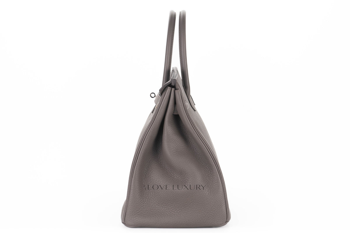 Hermès Birkin 35 Gris Etain Togo Palladium Hardware - view 4
