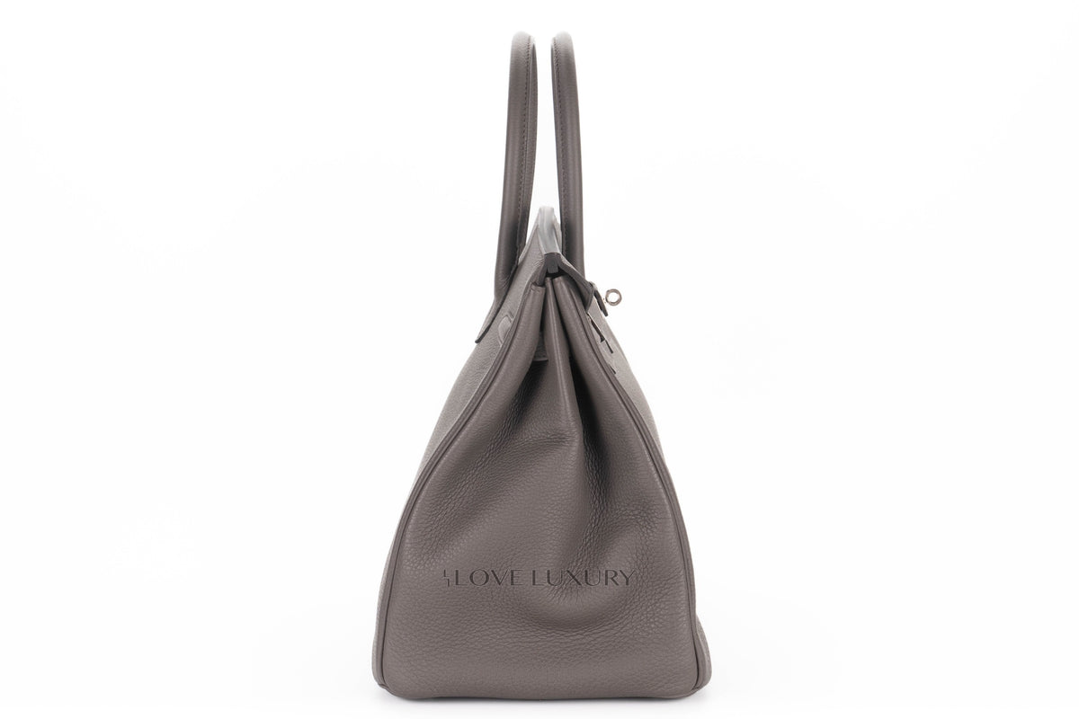 Hermès Birkin 35 Gris Etain Togo Palladium Hardware - view 5