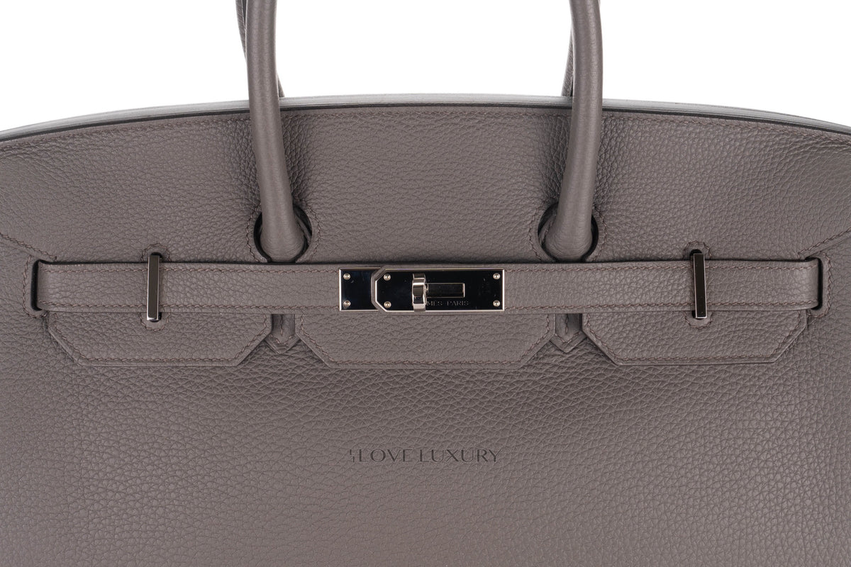 Hermès Birkin 35 Gris Etain Togo Palladium Hardware - view 7