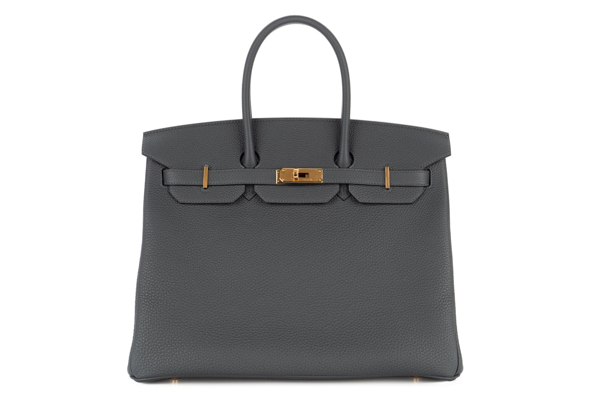 Hermès Birkin 35 Gris Misty Togo Permabrass Hardware - view 1