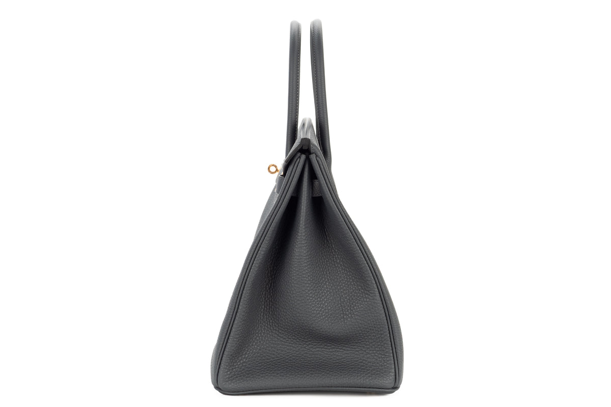 Hermès Birkin 35 Gris Misty Togo Permabrass Hardware - view 4