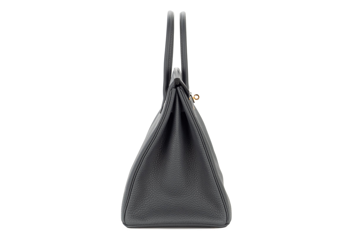 Hermès Birkin 35 Gris Misty Togo Permabrass Hardware - view 5