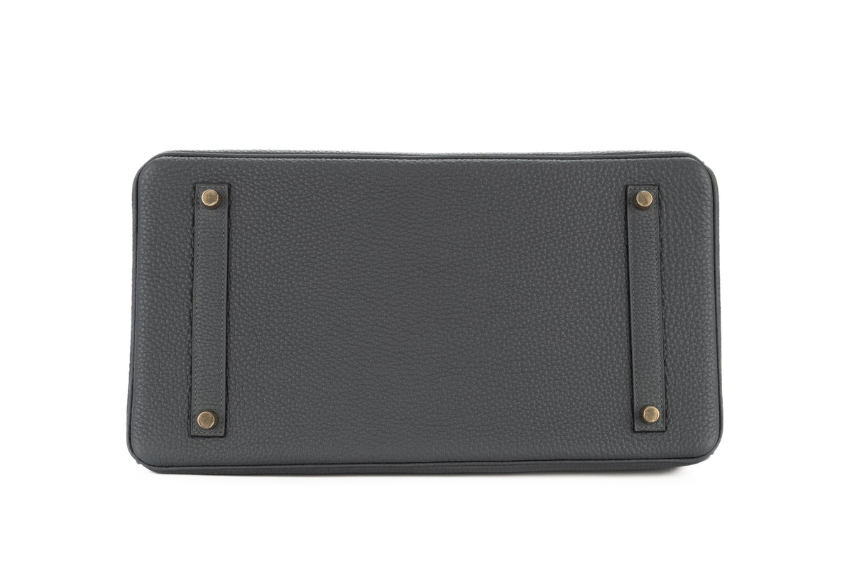 Hermès Birkin 35 Gris Misty Togo Permabrass Hardware - view 6