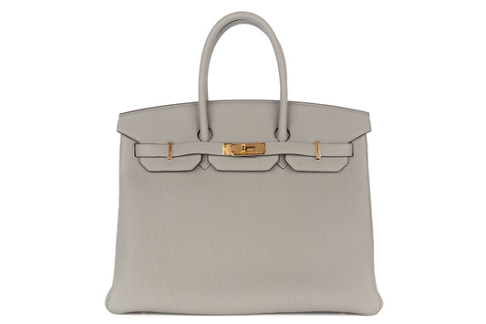 Hermès Birkin 35 Gris Mouette Togo Gold Hardware - view 1