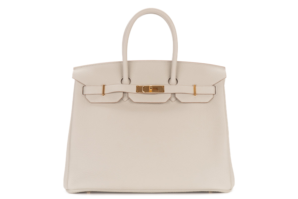 Hermès Birkin 35 Gris Perle Togo Gold Hardware - view 1