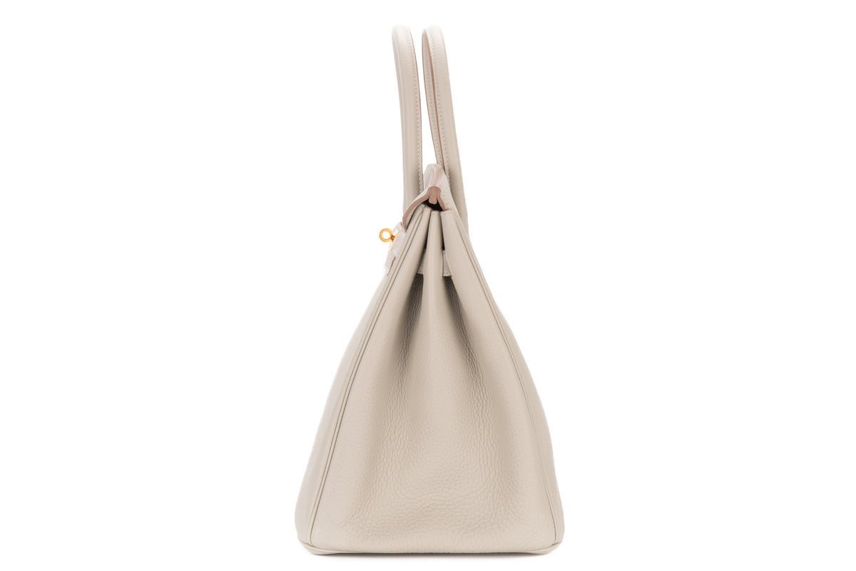 Hermès Birkin 35 Gris Perle Togo Gold Hardware - view 4