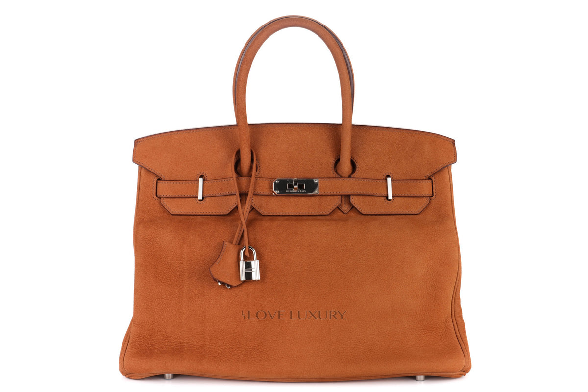 Hermès Birkin 35 Natural Fauve Grizzly Palladium Hardware - view 1