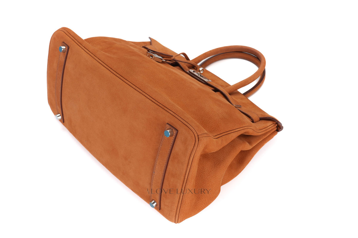 Hermès Birkin 35 Natural Fauve Grizzly Palladium Hardware - view 11