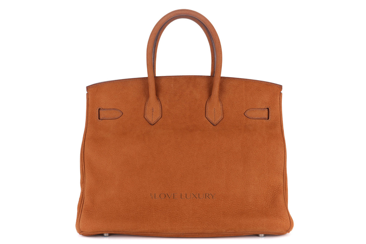 Hermès Birkin 35 Natural Fauve Grizzly Palladium Hardware - view 3