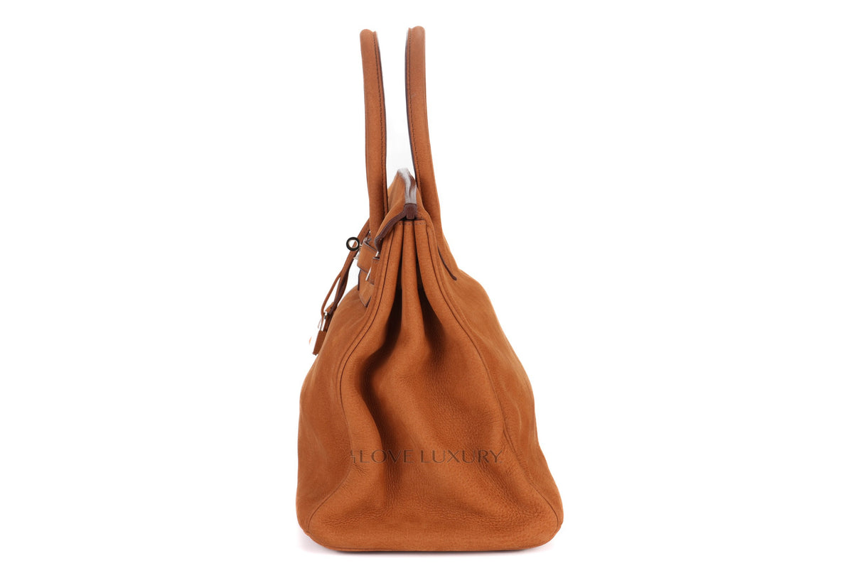 Hermès Birkin 35 Natural Fauve Grizzly Palladium Hardware - view 4