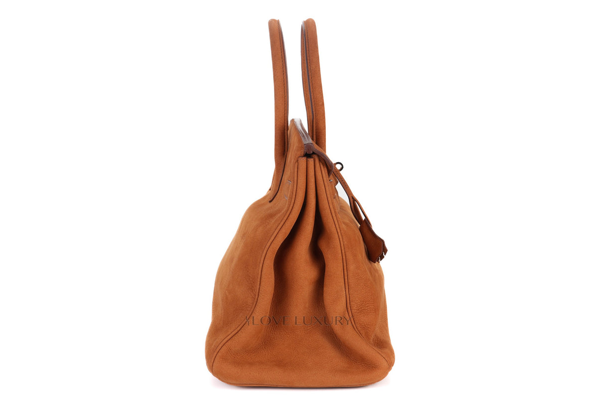 Hermès Birkin 35 Natural Fauve Grizzly Palladium Hardware - view 5