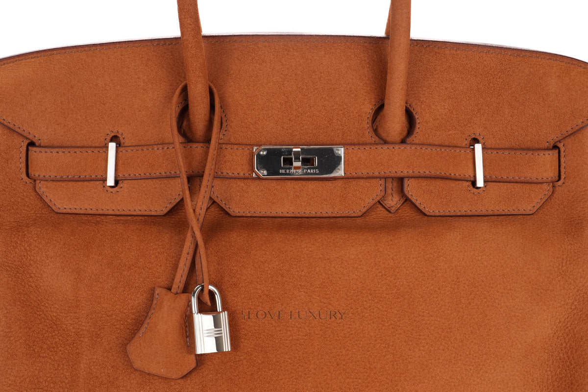 Hermès Birkin 35 Natural Fauve Grizzly Palladium Hardware - view 7