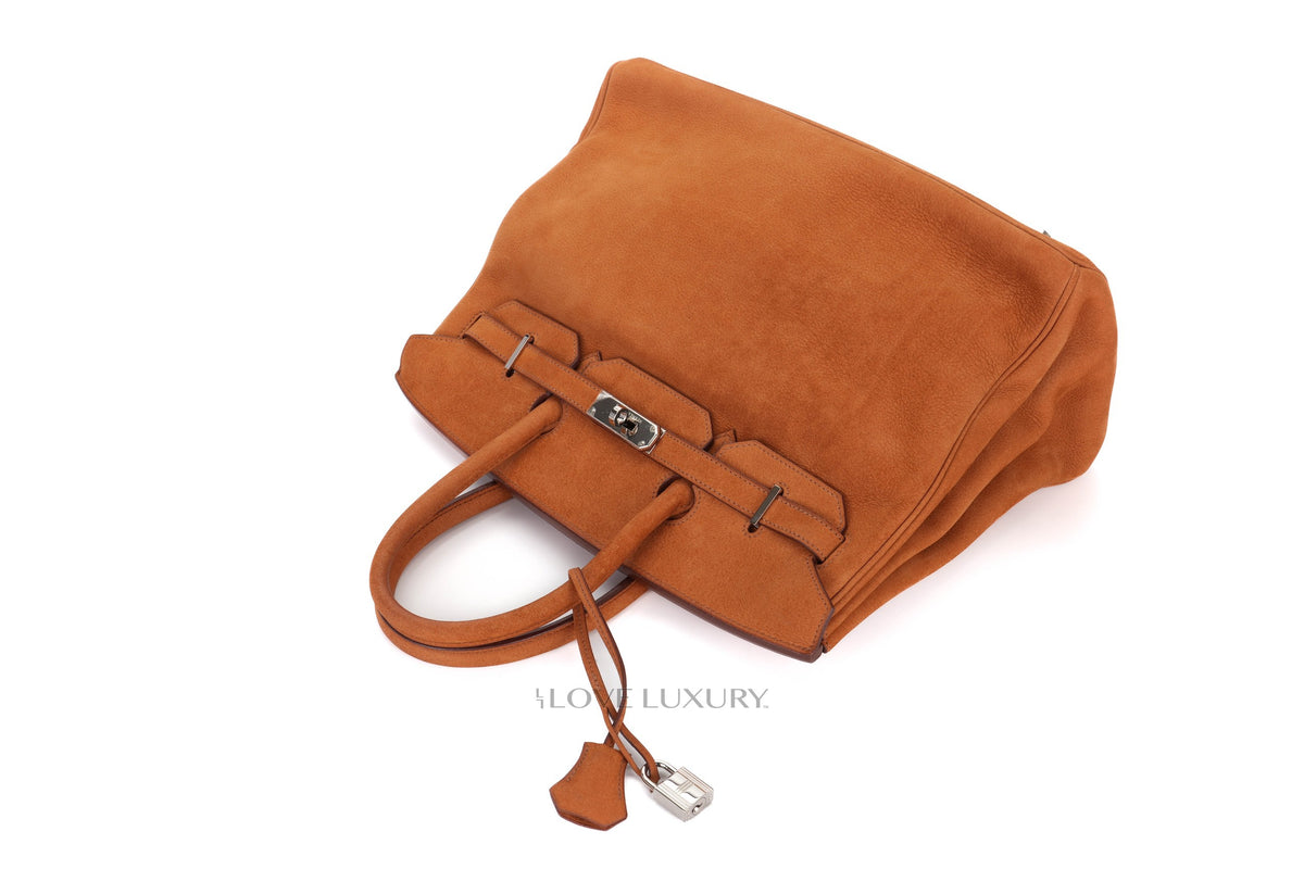 Hermès Birkin 35 Natural Fauve Grizzly Palladium Hardware - view 8