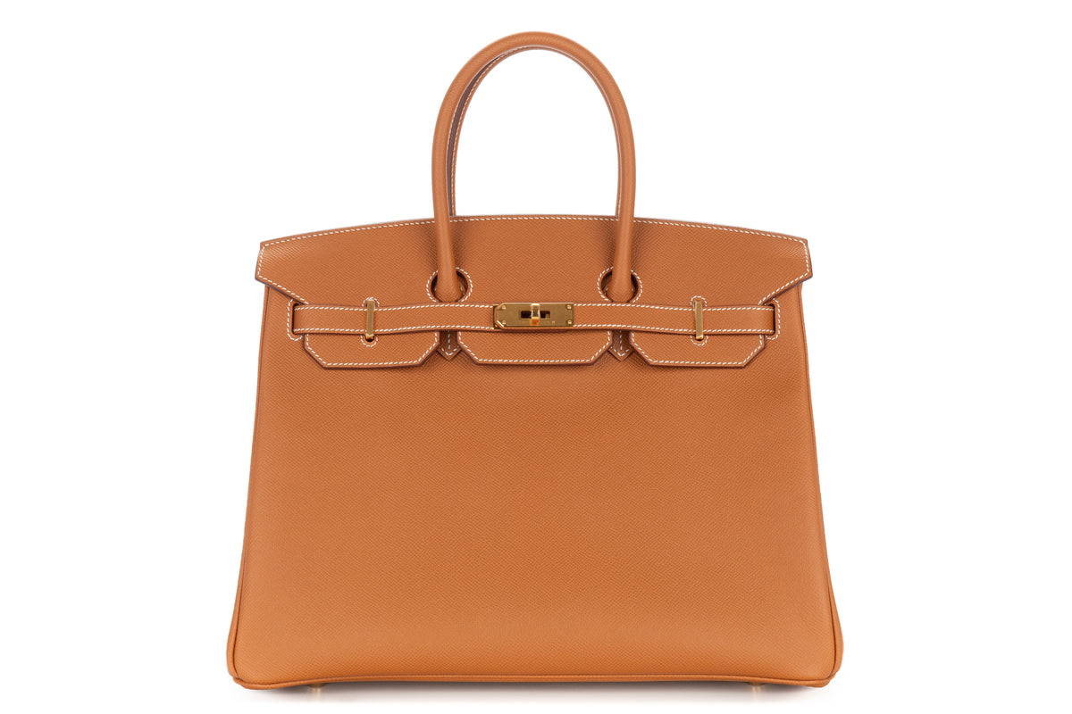 Hermès Birkin 35 HSS Gold Verso Feu Epsom Retourne Gold Hardware - view 1