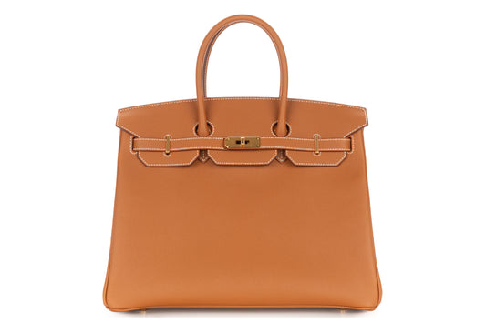 Hermès Birkin 35 HSS Gold Verso Feu Epsom Retourne Gold Hardware - view 1