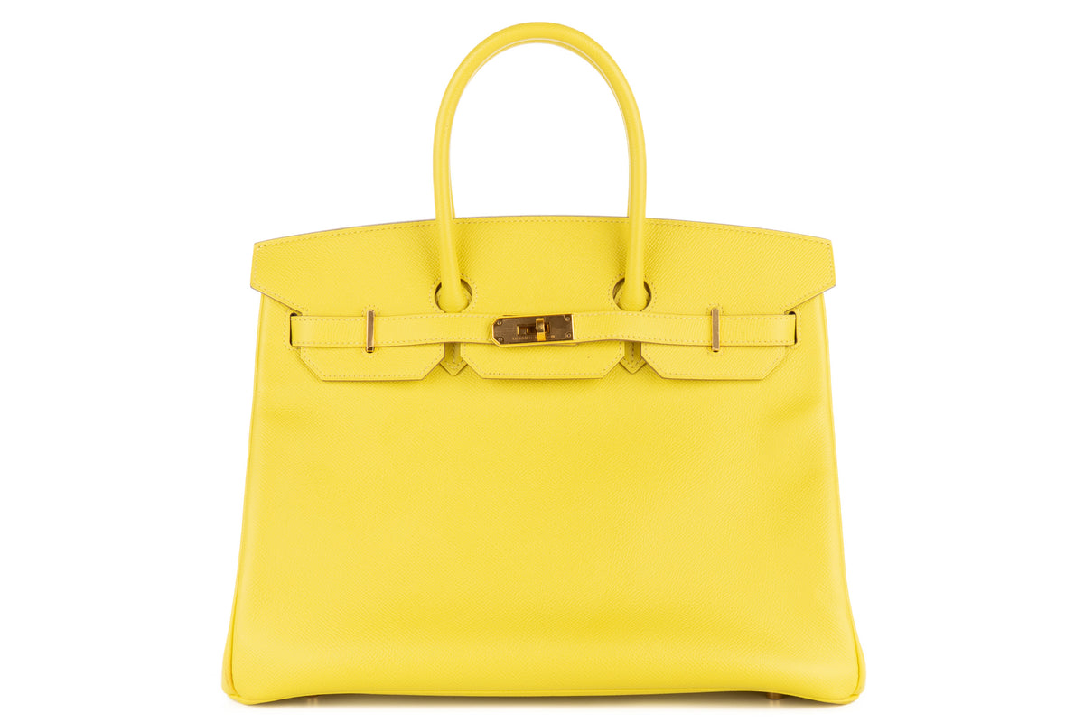 Hermès Birkin 35 Lime Epsom Rose Gold Hardware - view 1
