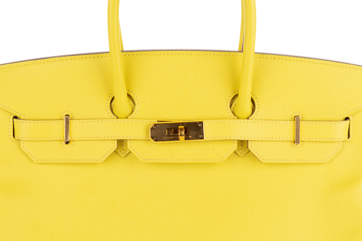Hermès Birkin 35 Lime Epsom Rose Gold Hardware - view 7