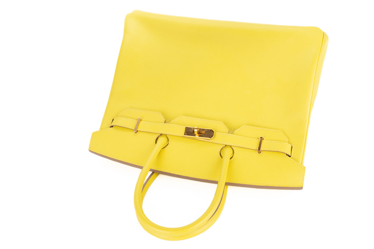 Hermès Birkin 35 Lime Epsom Rose Gold Hardware - view 8