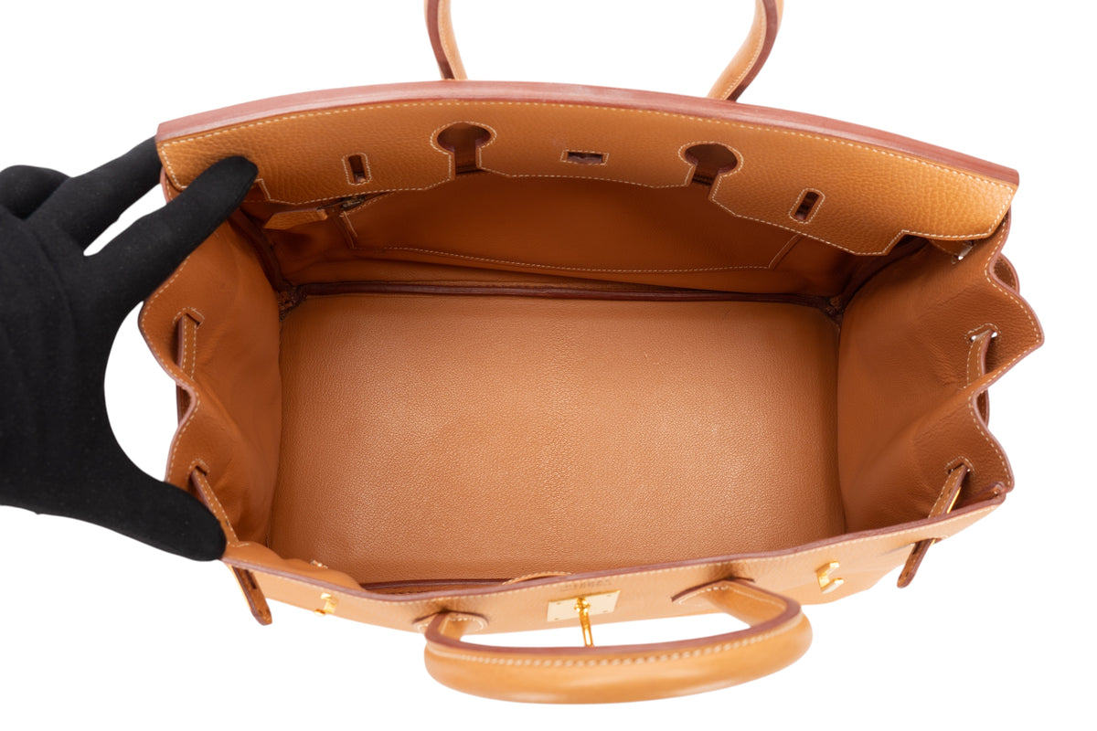 Hermès Birkin 35 Natural Sable Ardennes Gold Hardware - view 10