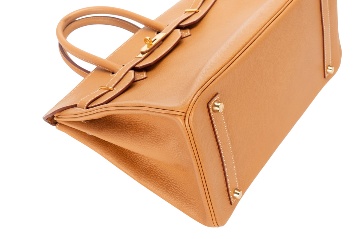 Hermès Birkin 35 Natural Sable Ardennes Gold Hardware - view 11