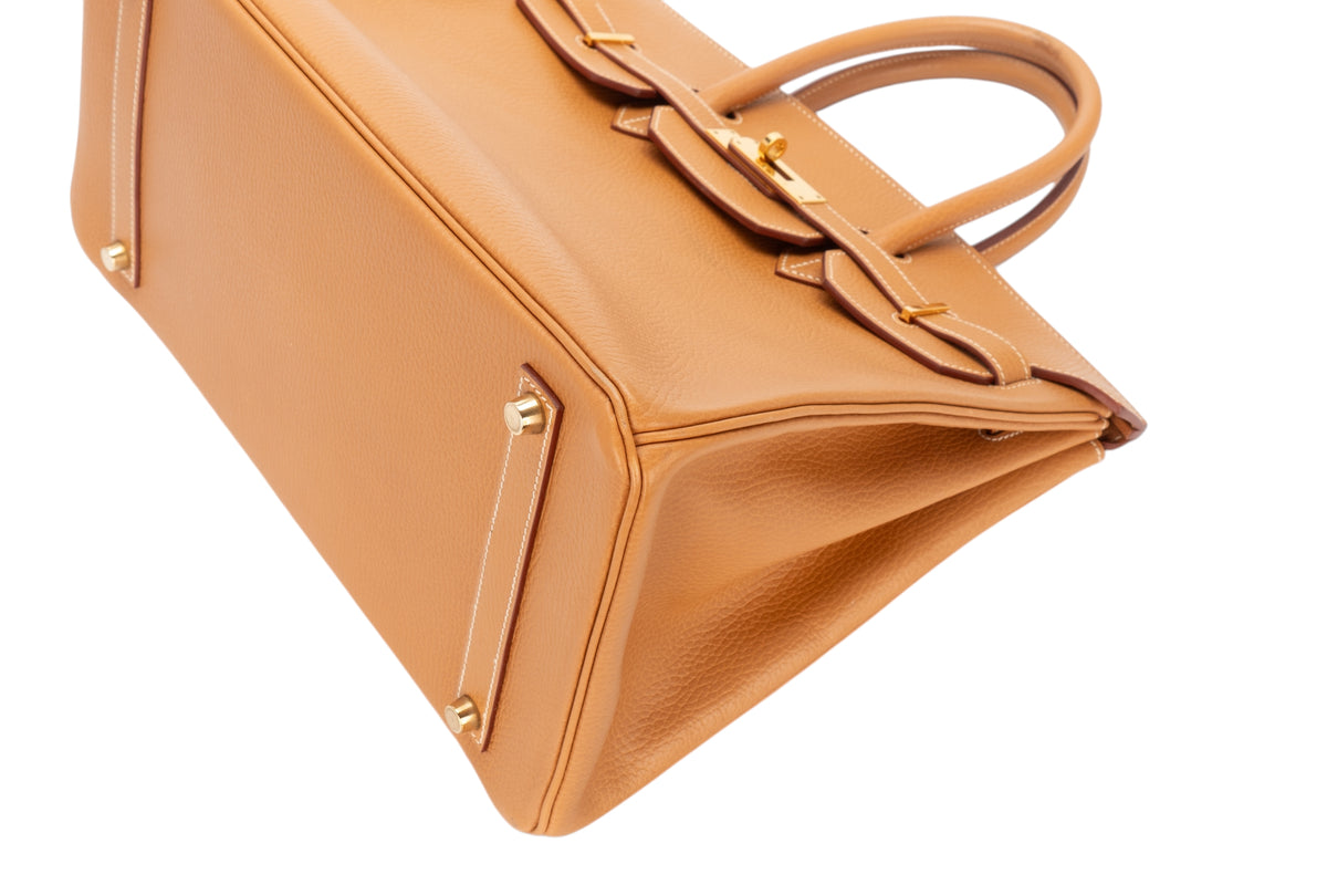 Hermès Birkin 35 Natural Sable Ardennes Gold Hardware - view 12