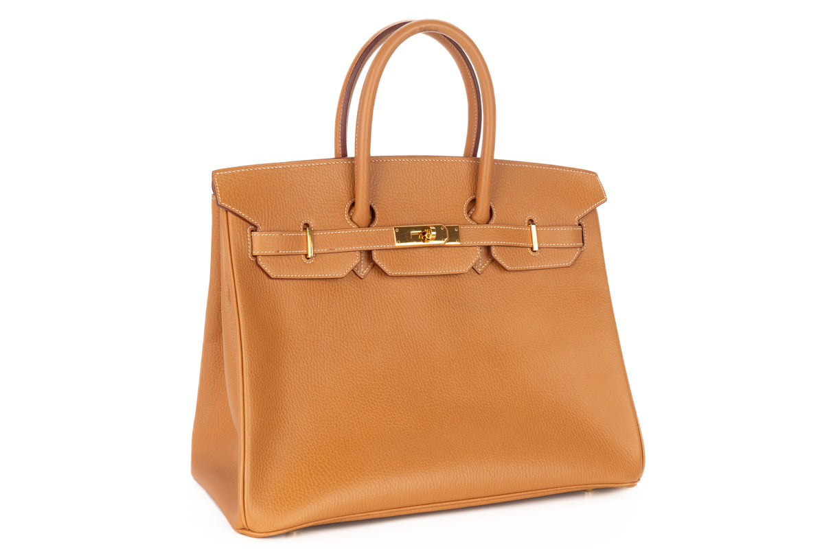 Hermès Birkin 35 Natural Sable Ardennes Gold Hardware - view 2