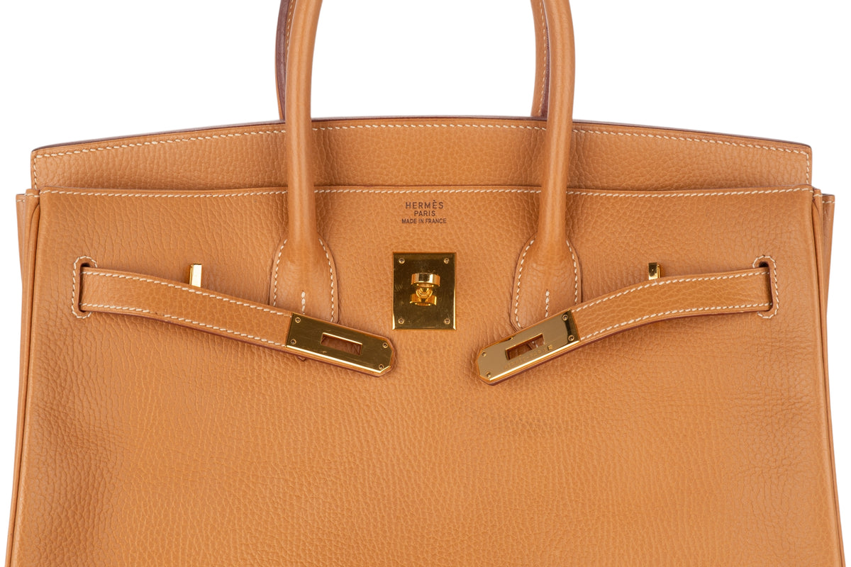 Hermès Birkin 35 Natural Sable Ardennes Gold Hardware - view 9