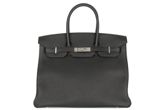 Hermès Birkin 35 Noir / Black Togo Brushed Palladium Hardware - view 1